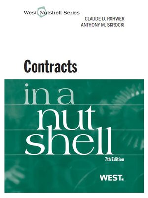 cover image of Rohwer and Skrocki's Contracts in a Nutshell, 7th
